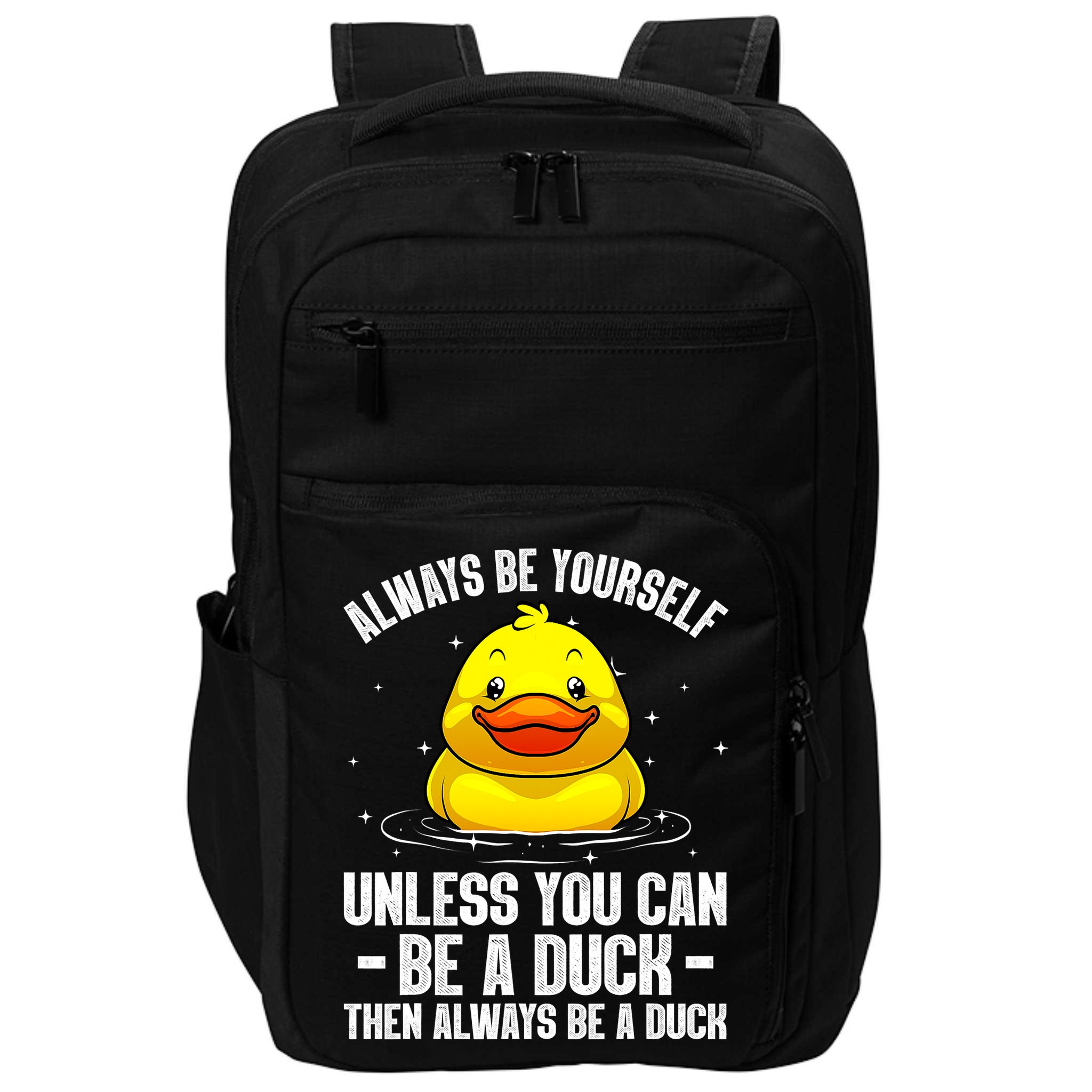 Cute Duck For  Aquatic Bird Rubber Duck Lovers Impact Tech Backpack