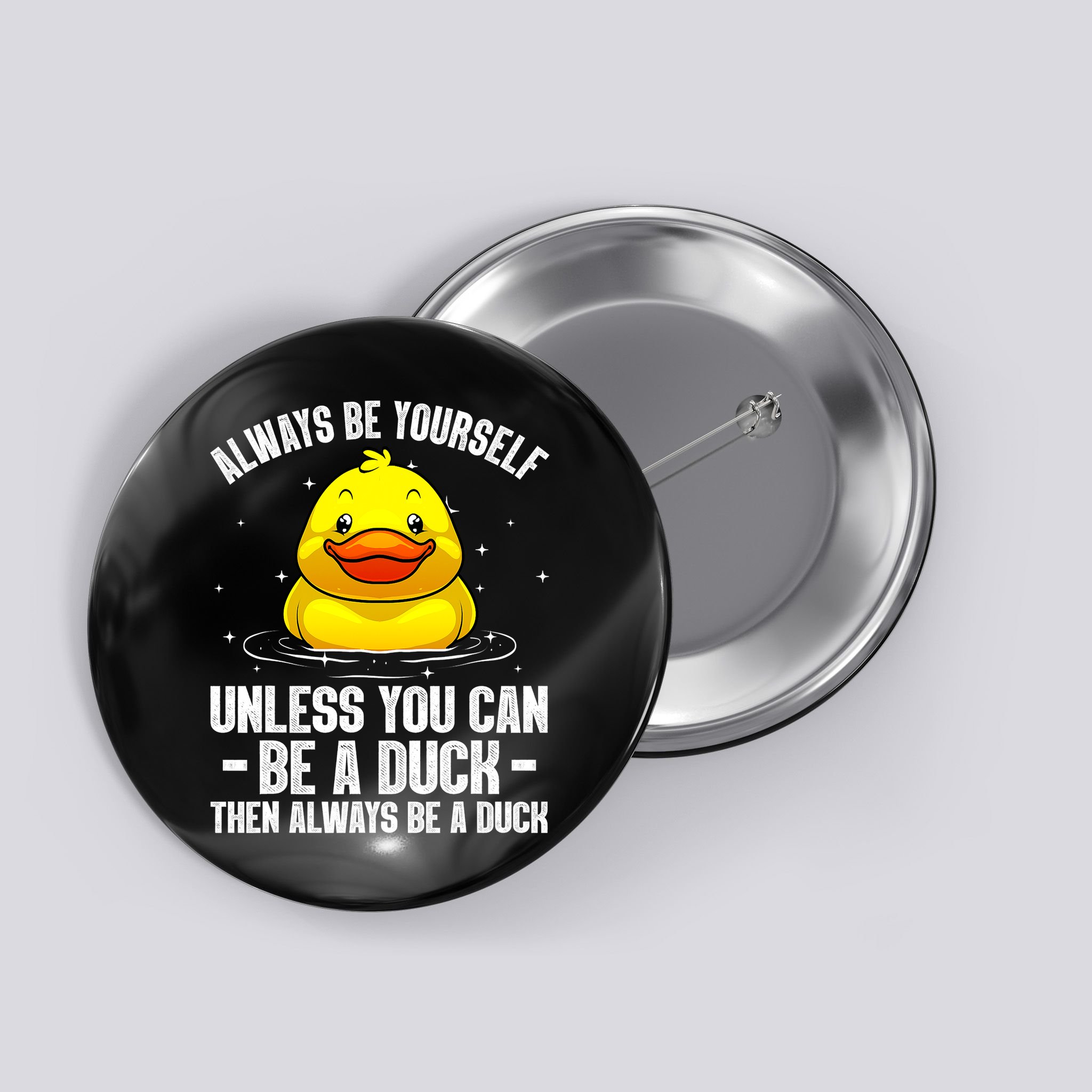 Cute Duck For  Aquatic Bird Rubber Duck Lovers Button