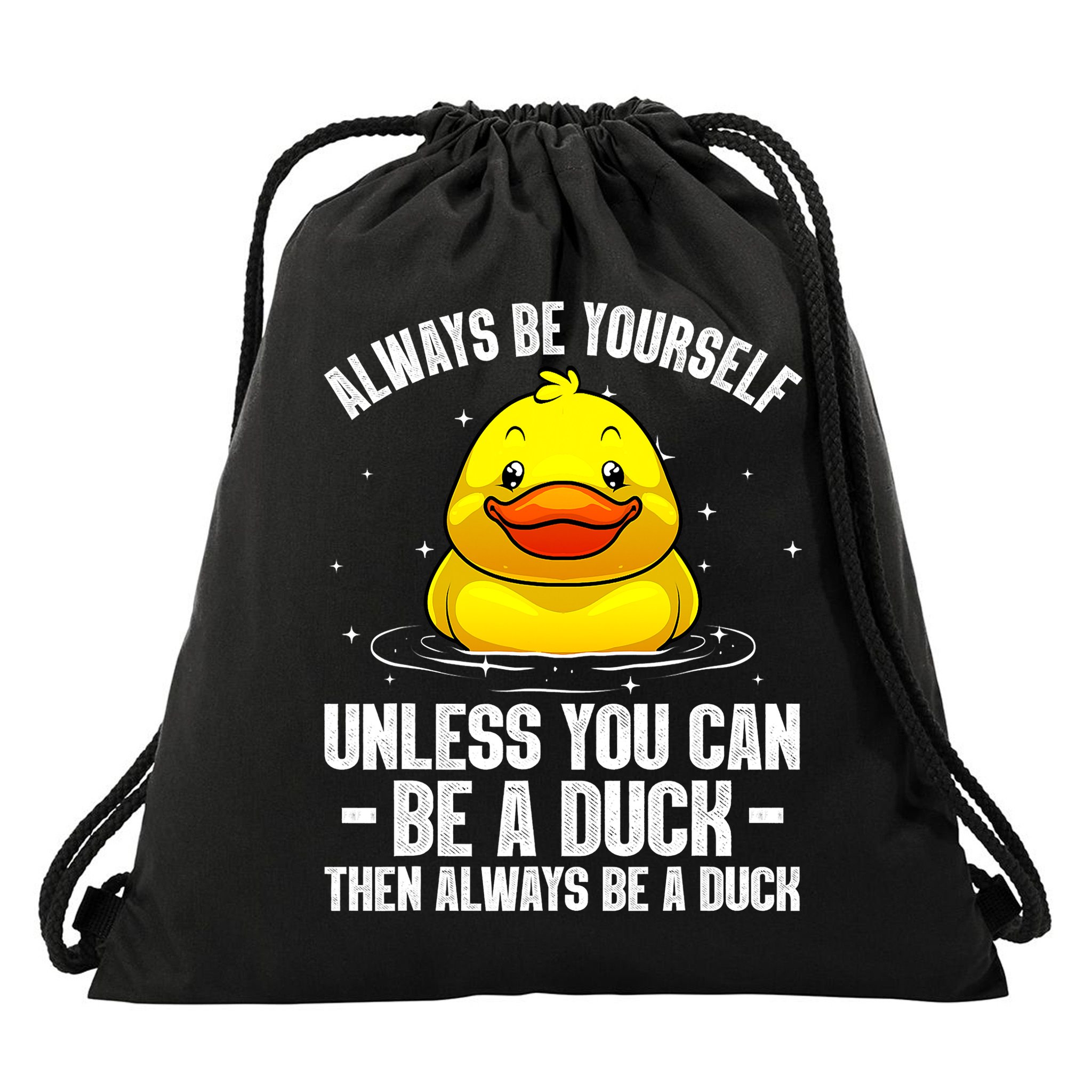 Cute Duck For  Aquatic Bird Rubber Duck Lovers Drawstring Bag