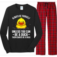 Cute Duck For  Aquatic Bird Rubber Duck Lovers Long Sleeve Pajama Set