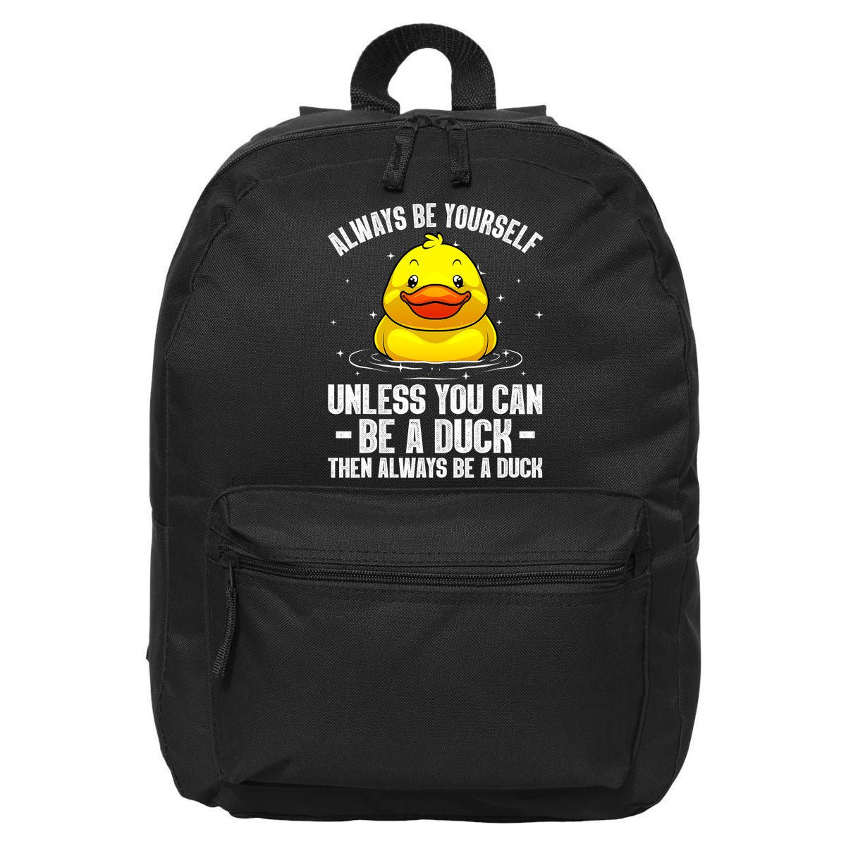 Cute Duck For  Aquatic Bird Rubber Duck Lovers 16 in Basic Backpack