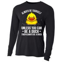 Cute Duck For  Aquatic Bird Rubber Duck Lovers Cooling Performance Long Sleeve Crew