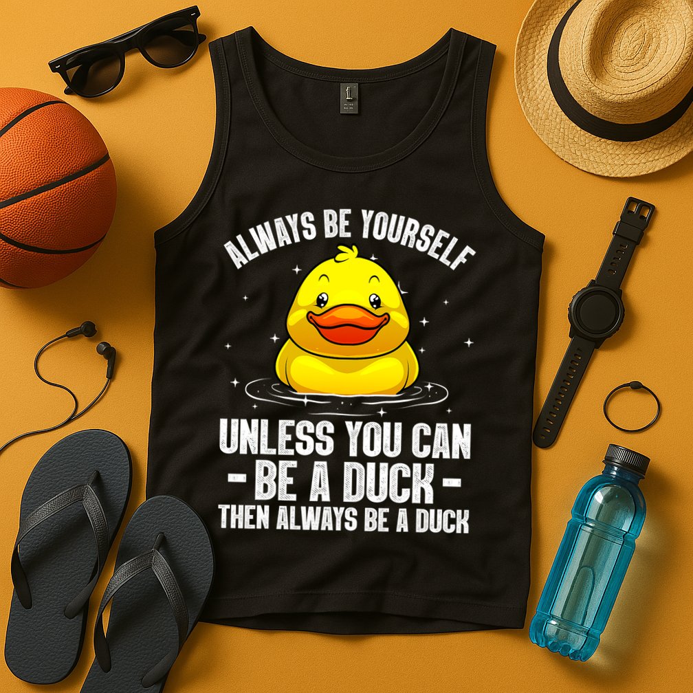 Cute Duck For  Aquatic Bird Rubber Duck Lovers Tank Top