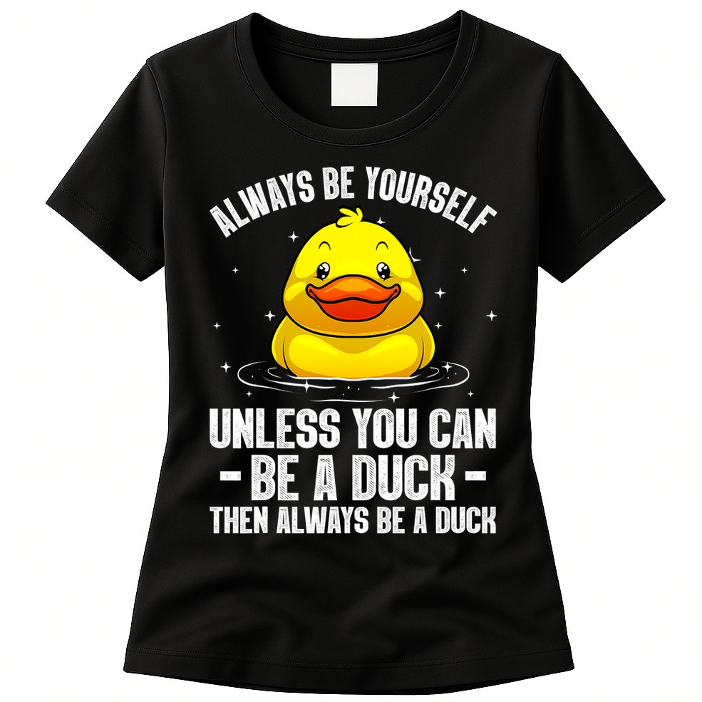 Cute Duck For  Aquatic Bird Rubber Duck Lovers Womens T-Shirt