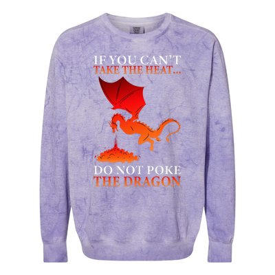 Cool Dragon Flamespewing Flying Mythical Creature Colorblast Crewneck Sweatshirt