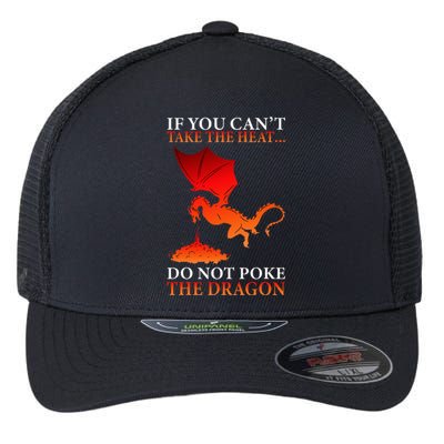 Cool Dragon Flamespewing Flying Mythical Creature Flexfit Unipanel Trucker Cap