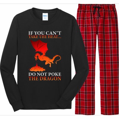 Cool Dragon Flamespewing Flying Mythical Creature Long Sleeve Pajama Set