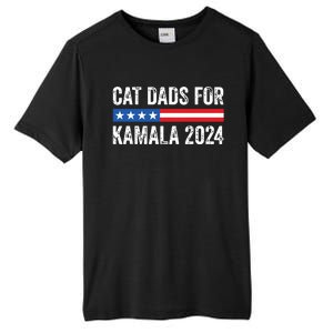 Cat Dads For Kamala Funny Cat Owner 2024 President Kamala Tall Fusion ChromaSoft Performance T-Shirt