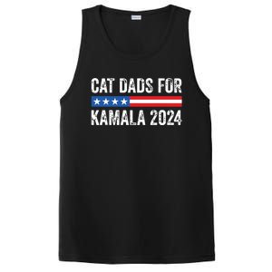 Cat Dads For Kamala Funny Cat Owner 2024 President Kamala PosiCharge Competitor Tank