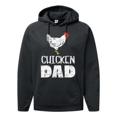  Chicken Dad Farm Animal Farming Life Farmer Rancher Performance Fleece Hoodie