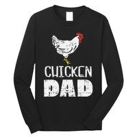  Chicken Dad Farm Animal Farming Life Farmer Rancher Long Sleeve Shirt