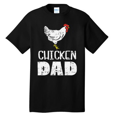  Chicken Dad Farm Animal Farming Life Farmer Rancher Tall T-Shirt