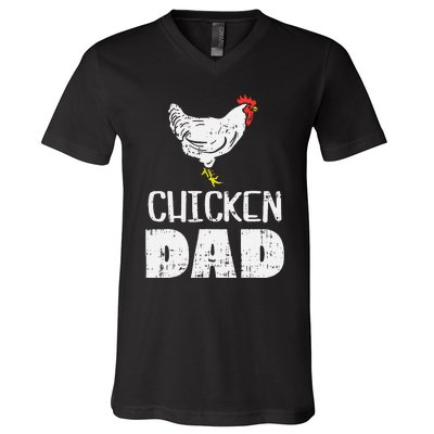  Chicken Dad Farm Animal Farming Life Farmer Rancher V-Neck T-Shirt