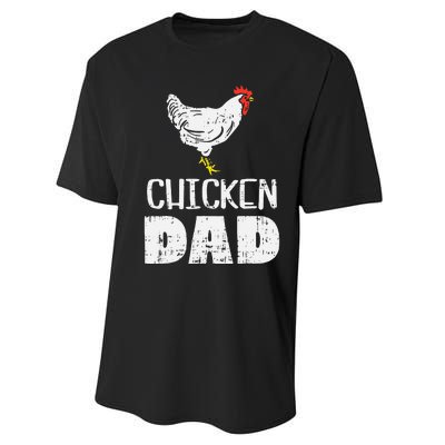  Chicken Dad Farm Animal Farming Life Farmer Rancher Performance Sprint T-Shirt