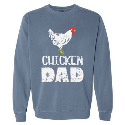  Chicken Dad Farm Animal Farming Life Farmer Rancher Garment-Dyed Sweatshirt