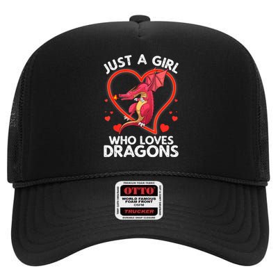 Cool Dragon For Women Dragons Mythical Dragon Lovers High Crown Mesh Back Trucker Hat