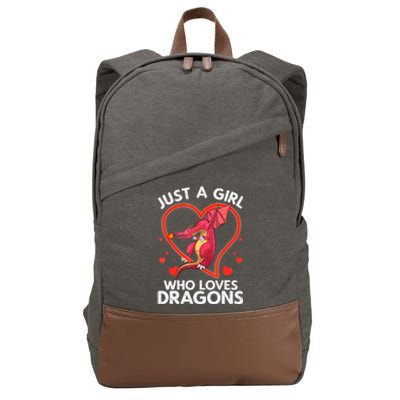 Cool Dragon For Women Dragons Mythical Dragon Lovers Cotton Canvas Backpack