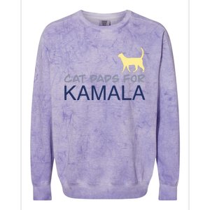 Cat Dads For Kamala Harris For President 2024 Colorblast Crewneck Sweatshirt