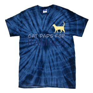 Cat Dads For Kamala Harris For President 2024 Tie-Dye T-Shirt