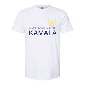 Cat Dads For Kamala Harris For President 2024 Softstyle CVC T-Shirt