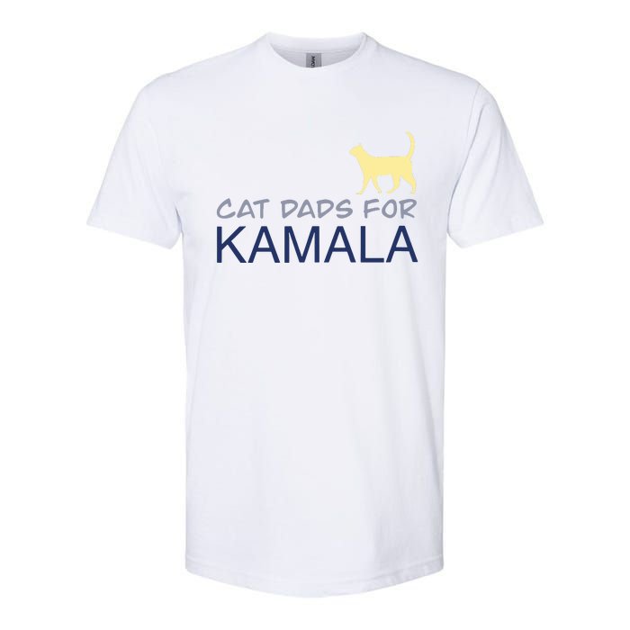 Cat Dads For Kamala Harris For President 2024 Softstyle CVC T-Shirt