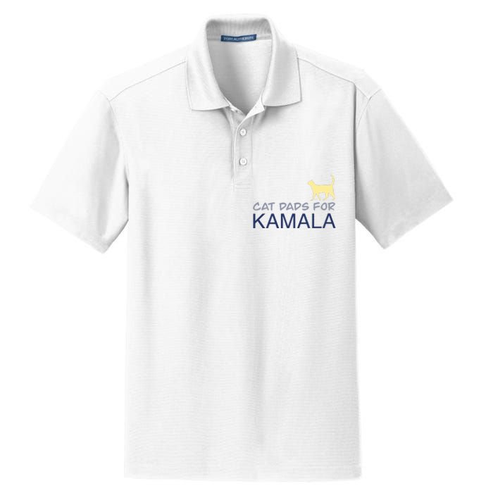 Cat Dads For Kamala Harris For President 2024 Dry Zone Grid Polo