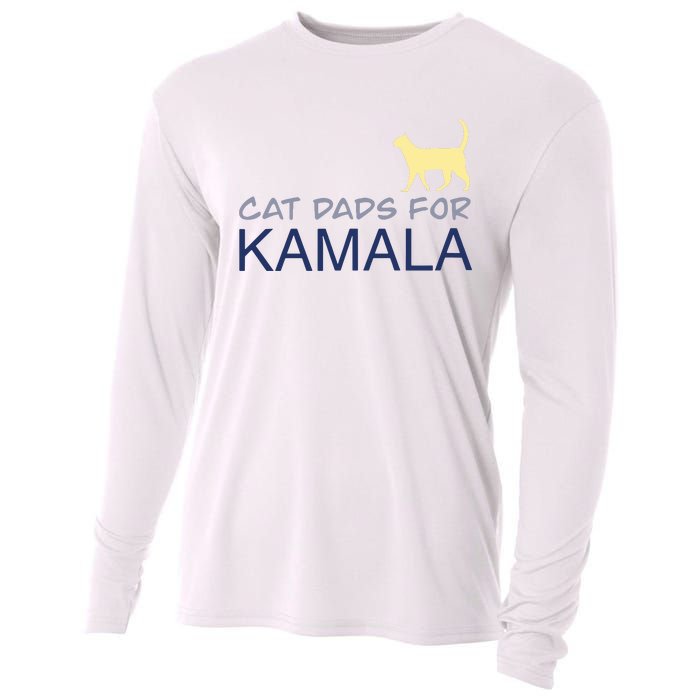 Cat Dads For Kamala Harris For President 2024 Cooling Performance Long Sleeve Crew