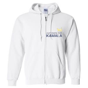 Cat Dads For Kamala Harris For President 2024 Full Zip Hoodie