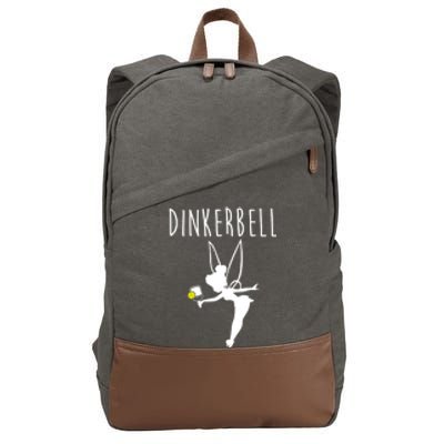 Cute Dinkerbell Funny Pickleball Gift Cotton Canvas Backpack