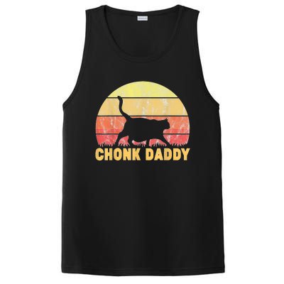 Chonk Daddy Fat Cat Dad Lover Meme Gifts PosiCharge Competitor Tank