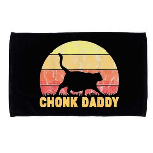 Chonk Daddy Fat Cat Dad Lover Meme Gifts Microfiber Hand Towel