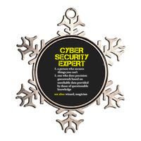 Cybersecurity Definition Funny Secures Things You Cant Metallic Star Ornament