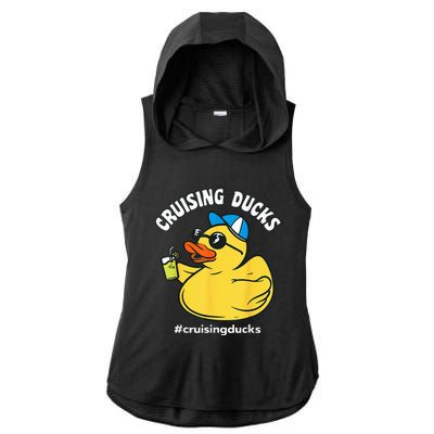 Cruising Ducks Family Cruise Matching Cruise Duck Ladies PosiCharge Tri-Blend Wicking Draft Hoodie Tank