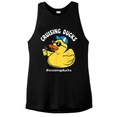 Cruising Ducks Family Cruise Matching Cruise Duck Ladies PosiCharge Tri-Blend Wicking Tank