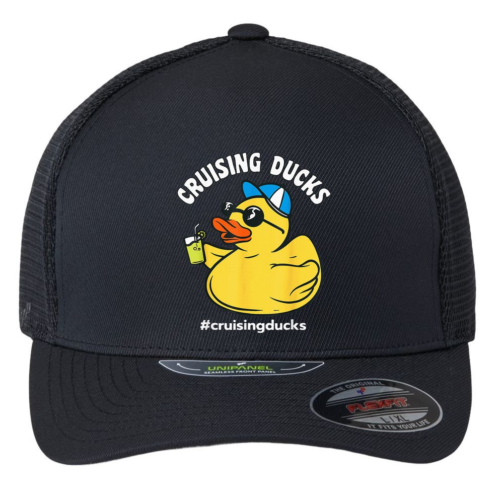 Cruising Ducks Family Cruise Matching Cruise Duck Flexfit Unipanel Trucker Cap