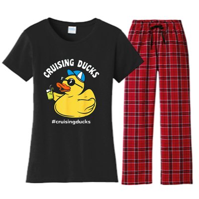 Cruising Ducks Family Cruise Matching Cruise Duck Women's Flannel Pajama Set