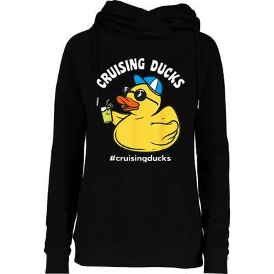 Cruising Ducks Family Cruise Matching Cruise Duck Womens Funnel Neck Pullover Hood