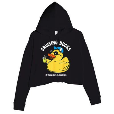 Cruising Ducks Family Cruise Matching Cruise Duck Crop Fleece Hoodie