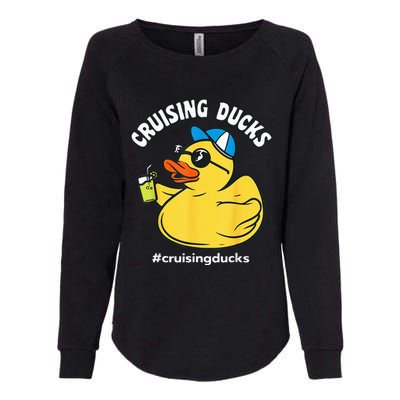 Cruising Ducks Family Cruise Matching Cruise Duck Womens California Wash Sweatshirt