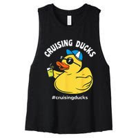 Cruising Ducks Family Cruise Matching Cruise Duck Women's Racerback Cropped Tank