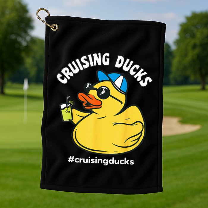 Cruising Ducks Family Cruise Matching Cruise Duck Golf Towel