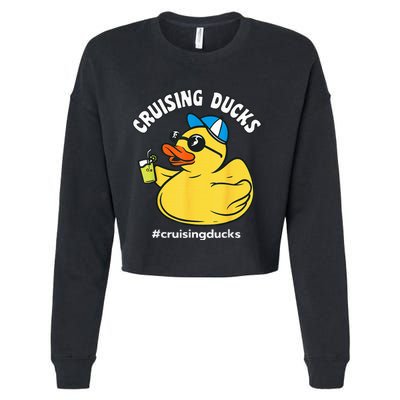 Cruising Ducks Family Cruise Matching Cruise Duck Cropped Pullover Crew