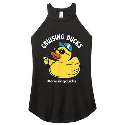 Cruising Ducks Family Cruise Matching Cruise Duck Women’s Perfect Tri Rocker Tank