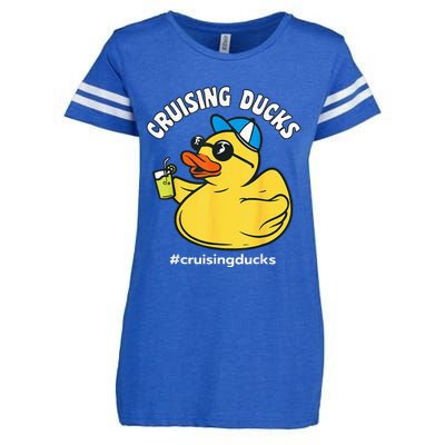 Cruising Ducks Family Cruise Matching Cruise Duck Enza Ladies Jersey Football T-Shirt