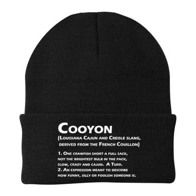 Cooyon Definition Funny Cajun Creole Coonass Beanie