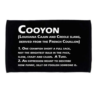 Cooyon Definition Funny Cajun Creole Coonass Microfiber Hand Towel