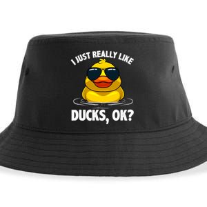 Cool Ducks For Duck Lovers Owner Duck Hunting Bird Sustainable Bucket Hat