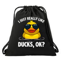 Cool Ducks For Duck Lovers Owner Duck Hunting Bird Drawstring Bag