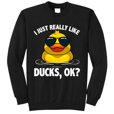 Cool Ducks For Duck Lovers Owner Duck Hunting Bird Tall Sweatshirt