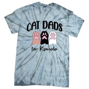 Cat Dads For Kamala Funny Political Tie-Dye T-Shirt